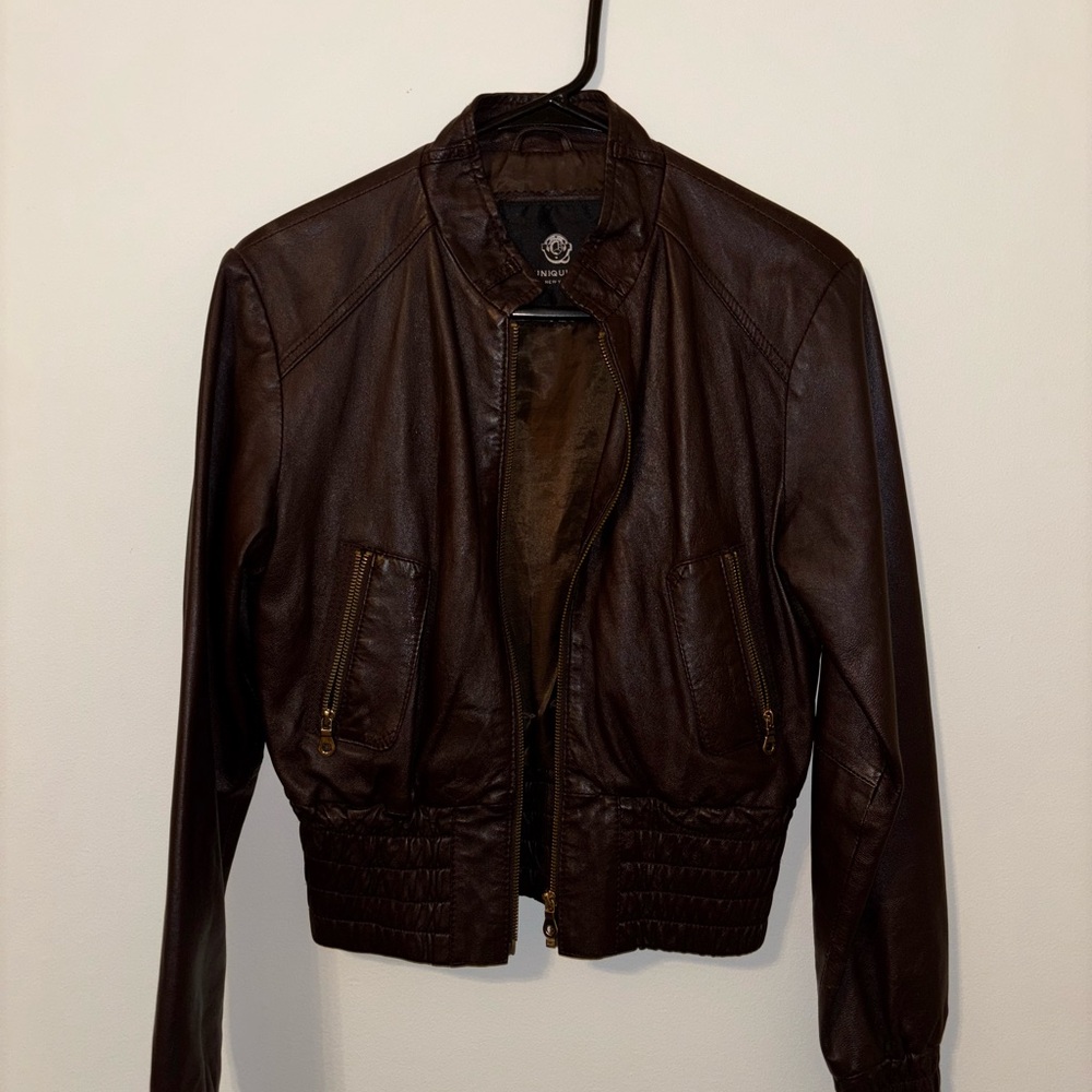 LAMB SKIN BOMBER